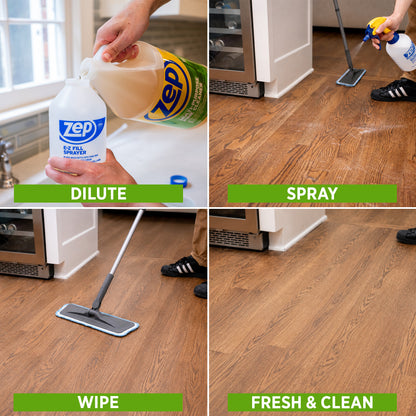 Zep Concentrated Multi-Purpose Pine Cleaner – Cut Grease & Deodorize in One Step – 1 Gallon with Zep E-Z Fill Sprayer 2-Pack – Bundle