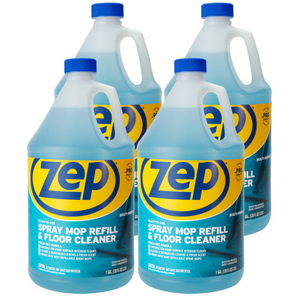 Zep Ready-To-Use Spray Mop Refill & Floor Cleaner – Streak-Free Multi-Surface Cleaner – 1 Gallon