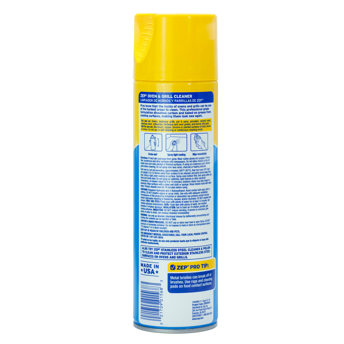 Zep Heavy-Duty Oven and Grill Cleaner Spray ZUOVGR19 (Case of 4)
