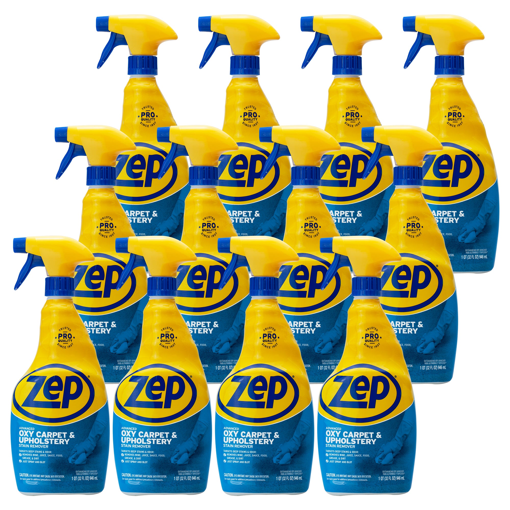 Zep Advanced Oxy Carpet & Upholstery Stain Remover – Targets Deep