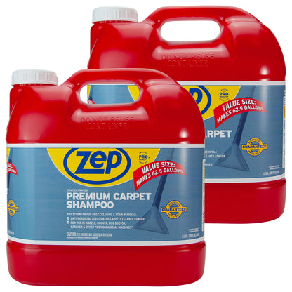 Zep Premium Carpet Shampoo Concentrate – Renews Soiled Carpets – 2.5 Gallon