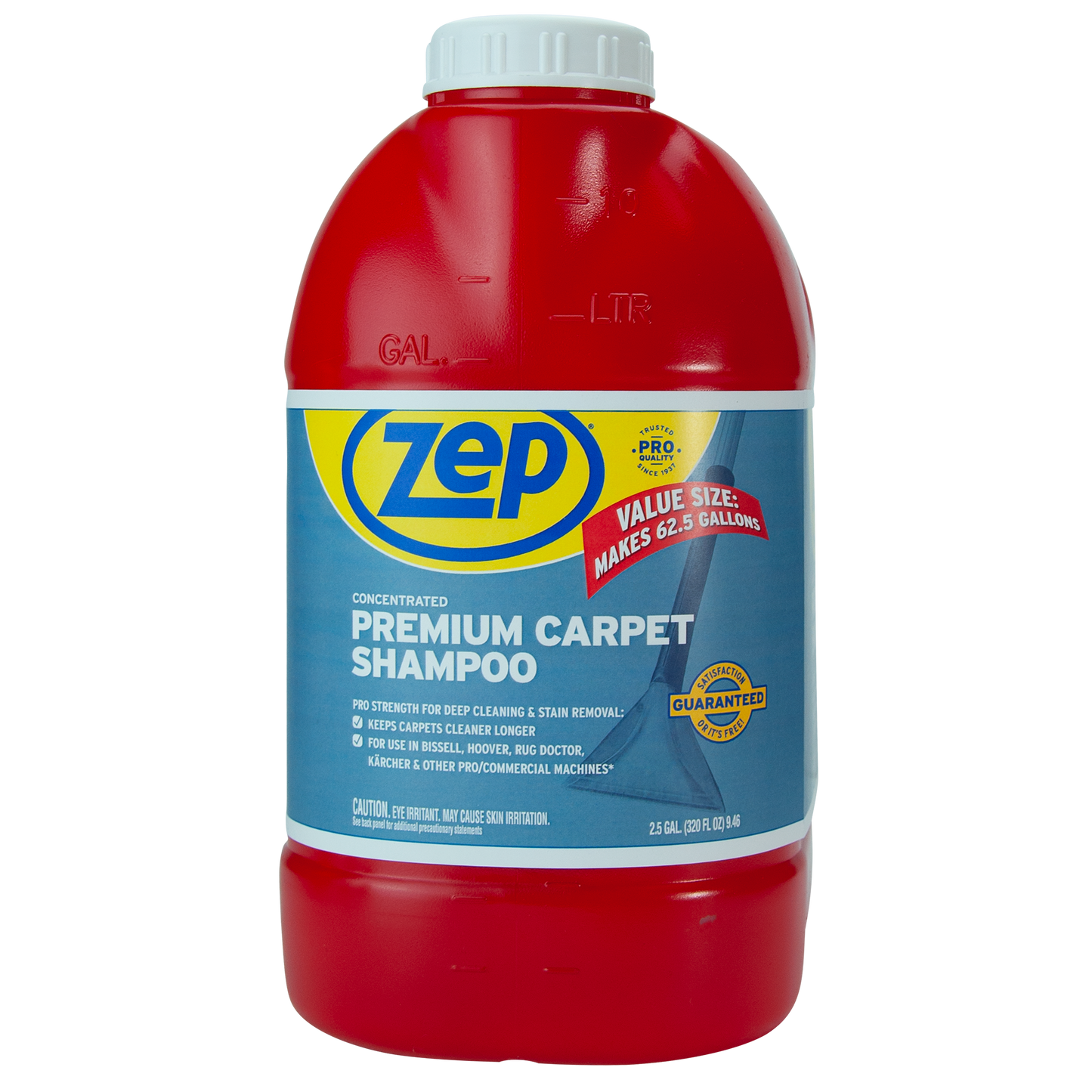 Zep Premium Carpet Shampoo Concentrate – Renews Soiled Carpets – 2.5 Gallon