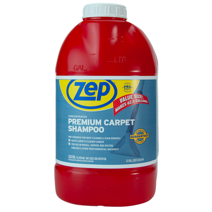 Zep Premium Carpet Shampoo Concentrate – Renews Soiled Carpets – 2.5 Gallon