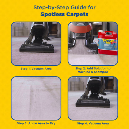 Zep Premium Carpet Shampoo Concentrate – Renews Soiled Carpets – 2.5 Gallon