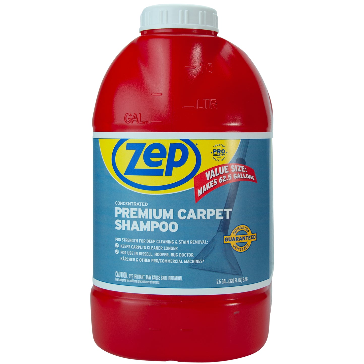 Zep Premium Carpet Shampoo Concentrate – Renews Soiled Carpets – 2.5 Gallon