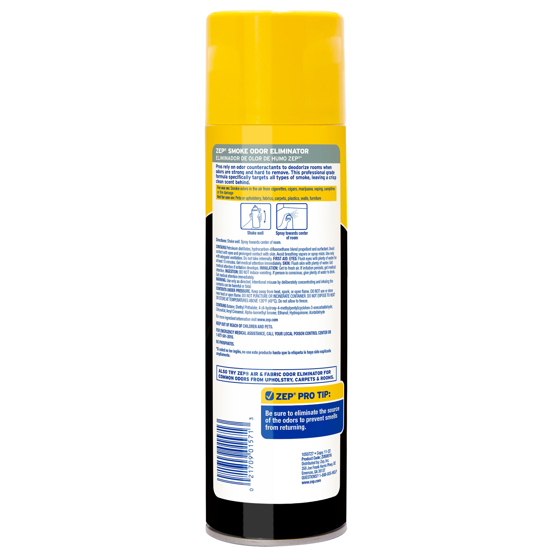 Zep Smoke Odor Eliminator - 16 oz Zep Inc. Zep Smoke Odor Eliminator - 16 oz Zep Inc.
