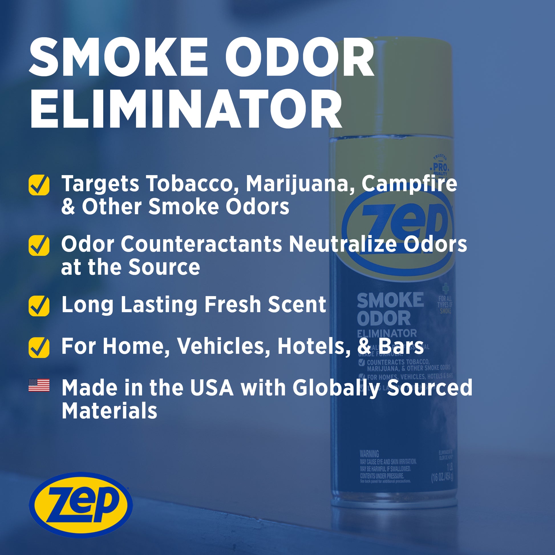 Zep Smoke Odor Eliminator - 16 oz Zep Inc. Zep Smoke Odor Eliminator - 16 oz Zep Inc.