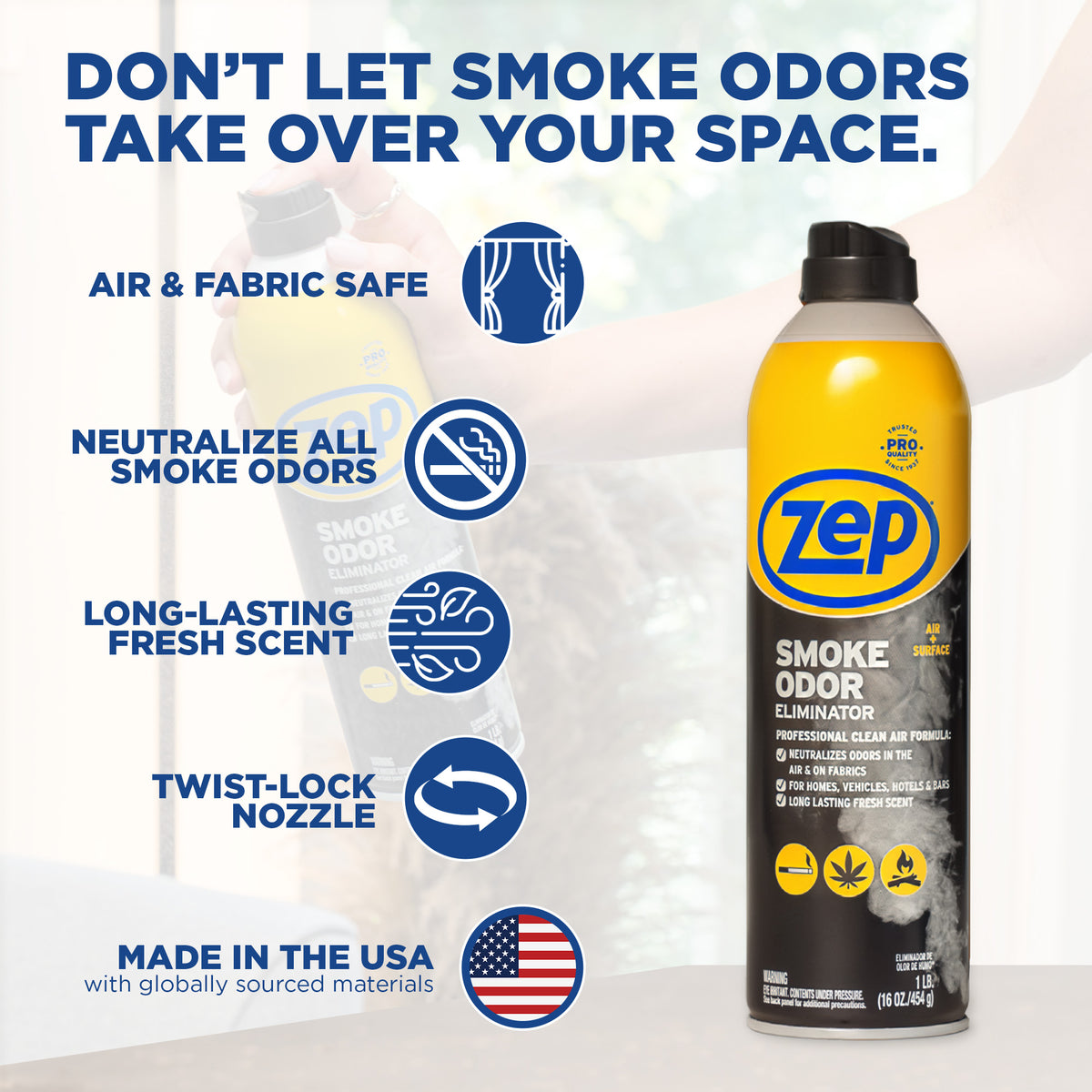 Zep Smoke Odor Eliminator - 16 oz