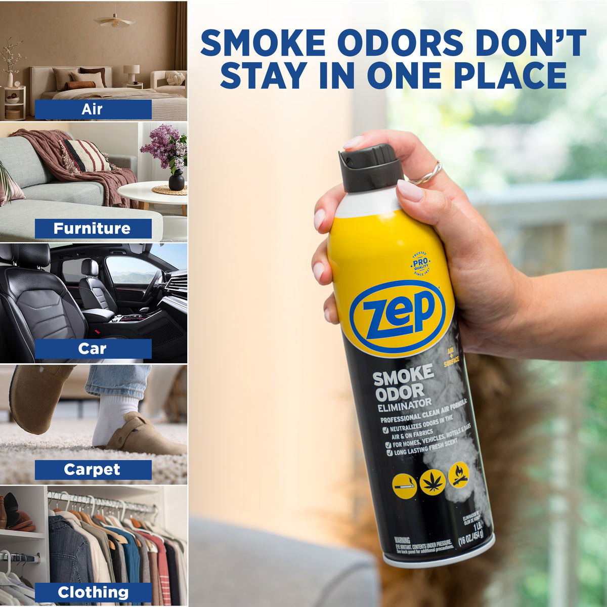 Zep Smoke Odor Eliminator - 16 oz