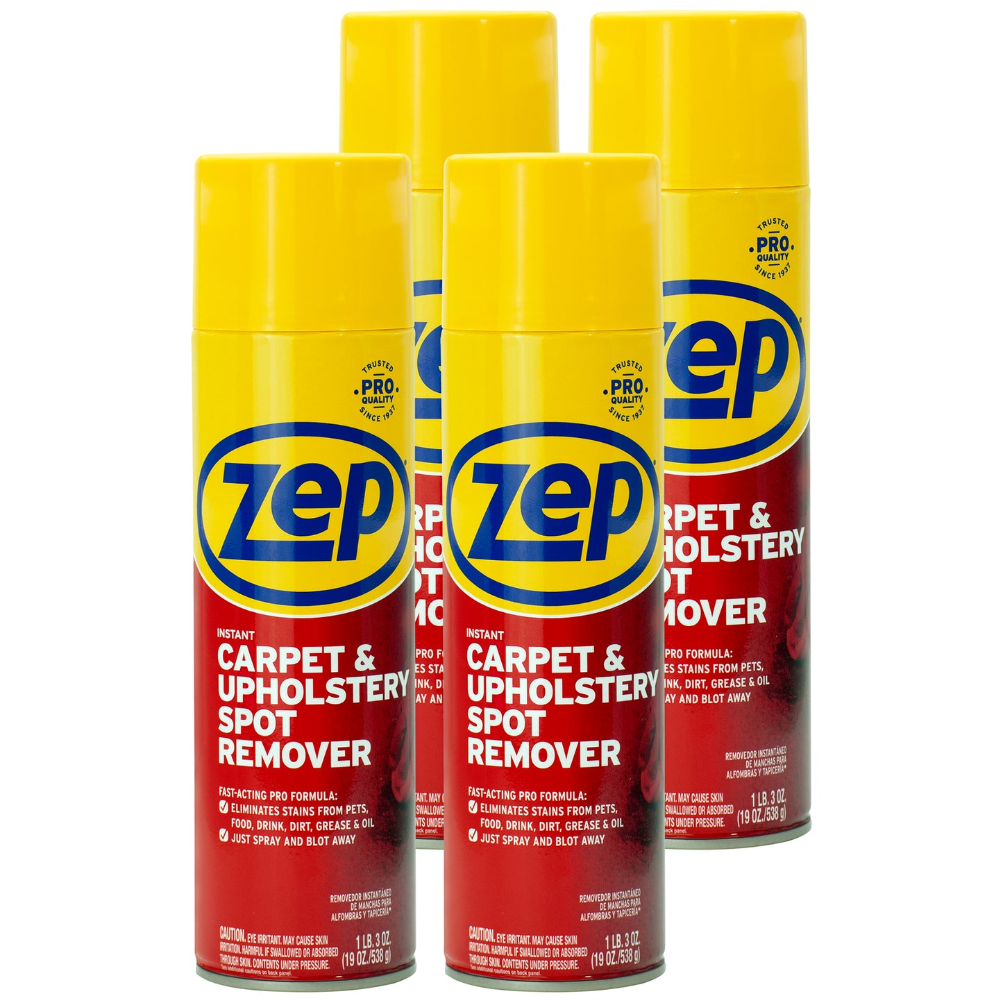 Zep Instant Carpet & Upholstery Spot Remover – Fast-Acting Stain Remover – 19 oz.