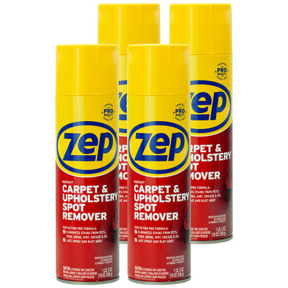 Zep Instant Carpet & Upholstery Spot Remover – Fast-Acting Stain Remover – 19 oz.