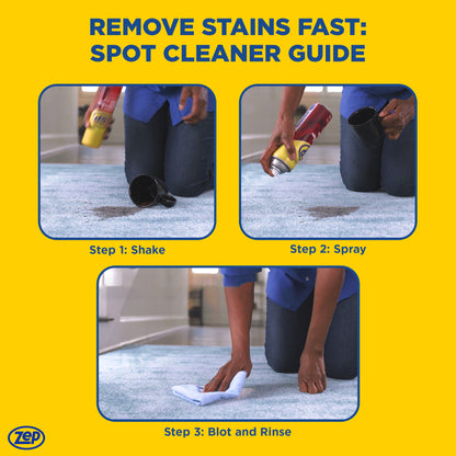 Zep Instant Carpet & Upholstery Spot Remover – Fast-Acting Stain Remover – 19 oz.
