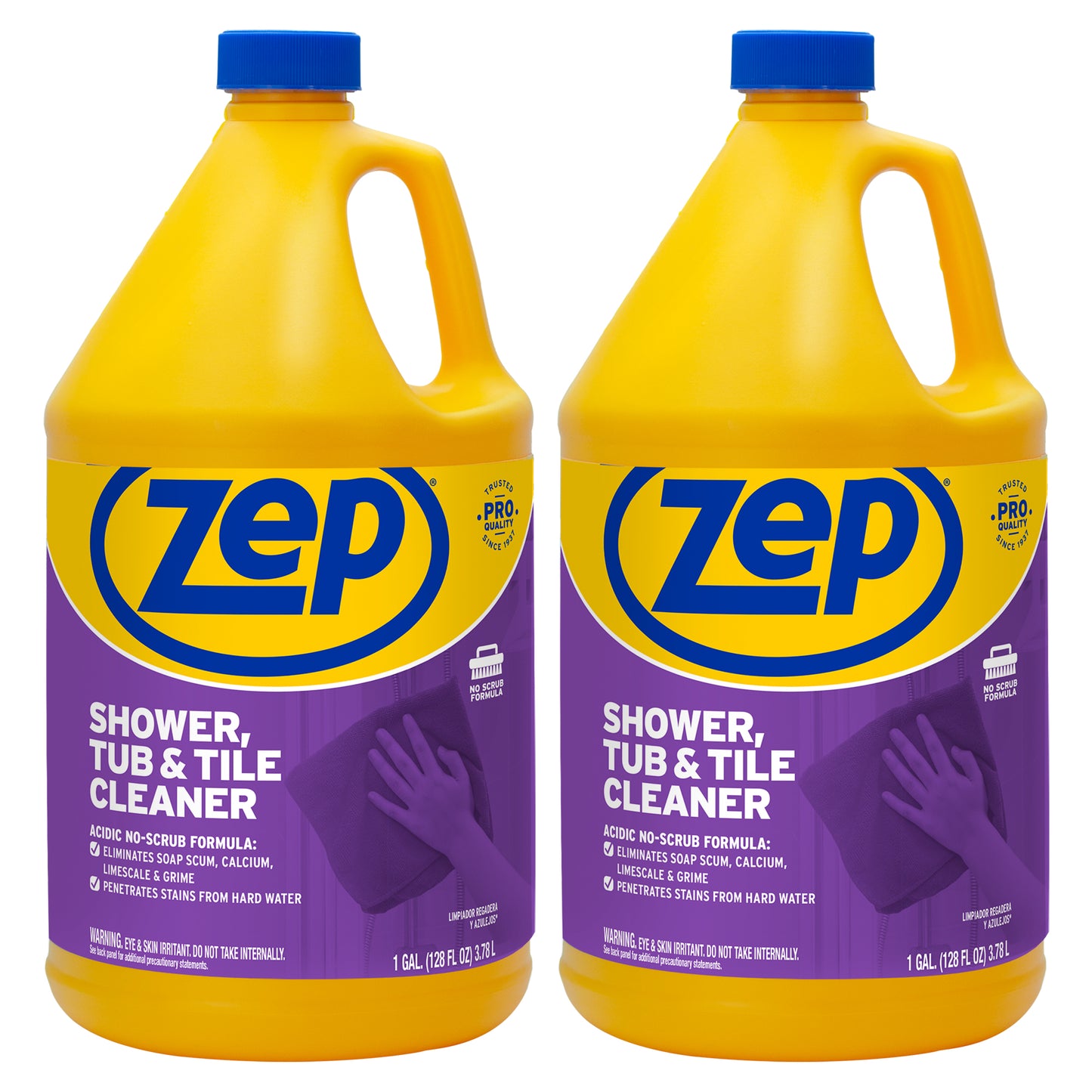 Zep Shower, Tub & Tile Cleaner – Eliminates Hard Water Stains – 1 Gallon