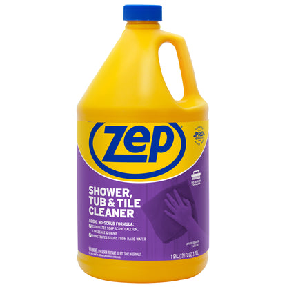 Zep Shower, Tub & Tile Cleaner – Eliminates Hard Water Stains – 1 Gallon