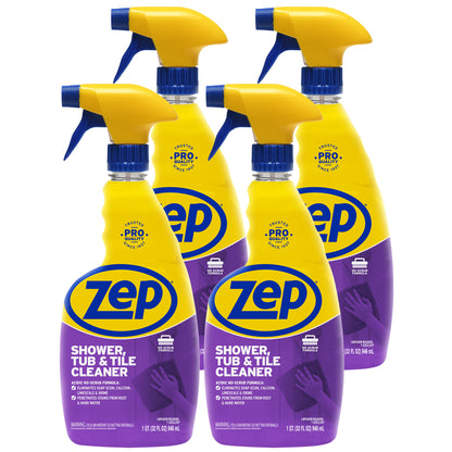 Zep Shower, Tub & Tile Cleaner – Eliminates Hard Water Stains – 32 oz