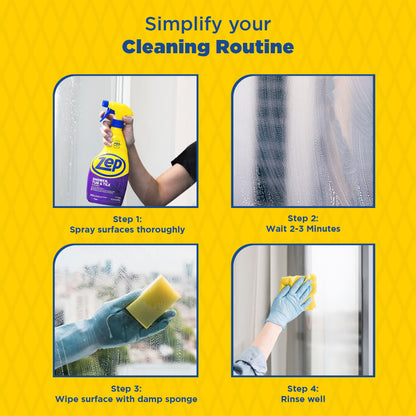 Zep Acidic Toilet Bowl Cleaner - Removes Hard Water Stains (Case of 4) with Zep Shower, Tub & Tile Cleaner – Eliminates Hard Water Stains (Case of 4) Bundle