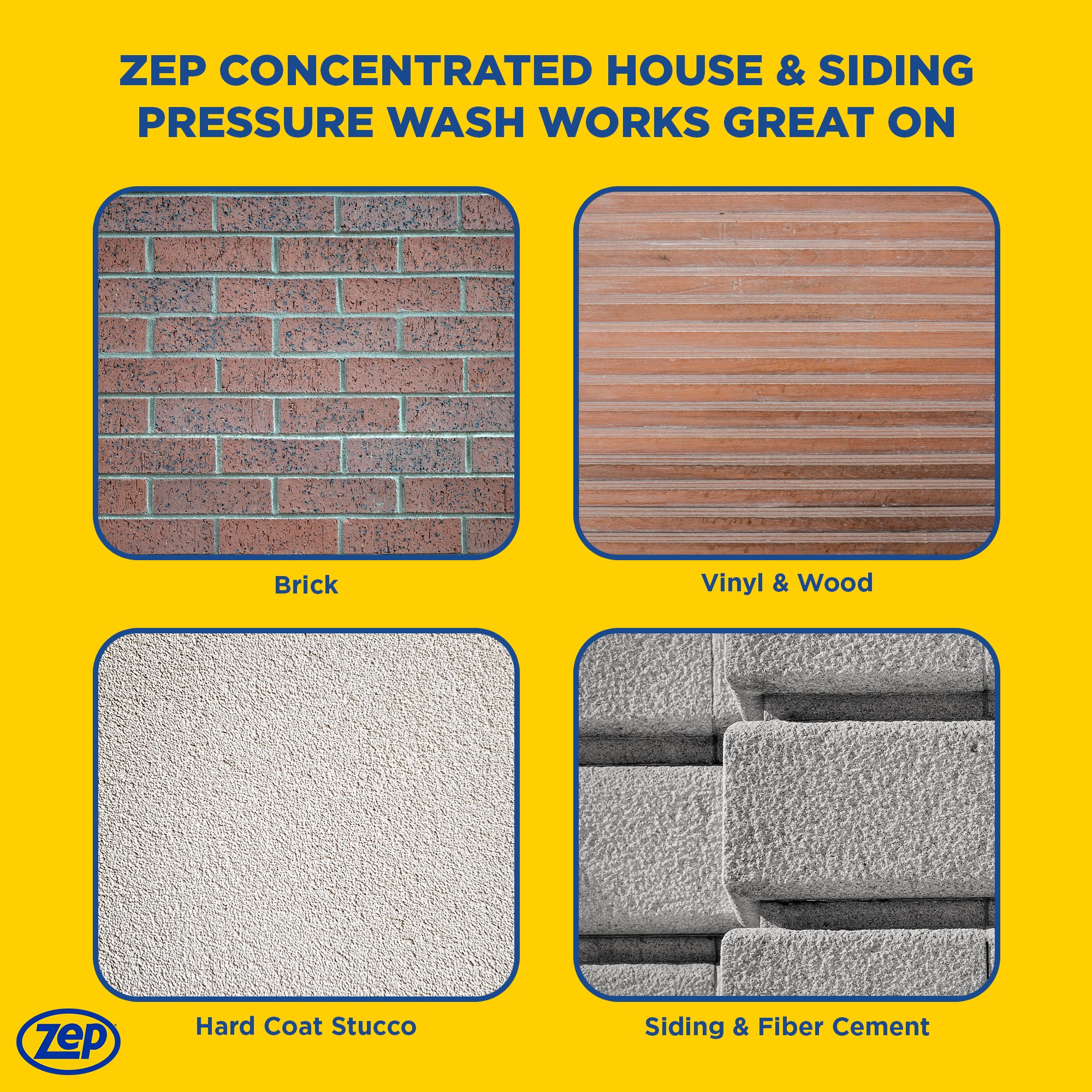 Zep House & Siding Pressure Wash Cleaner Concentrate – Removes