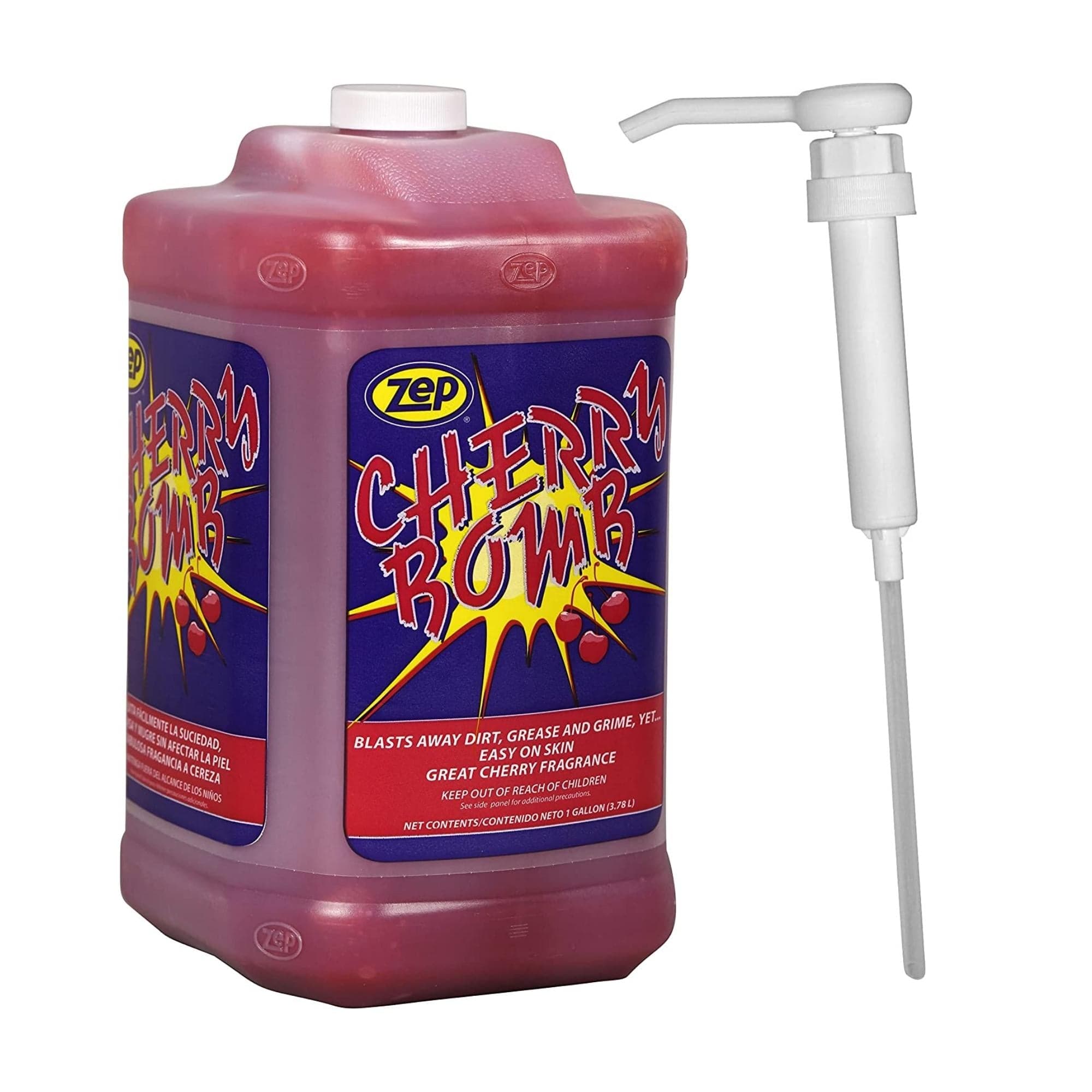 Zep Cherry Bomb Industrial Hand Cleaner Gel with Pumice - 8 oz (Case of 12)  - 1049795 - Heavy-Duty Shop Grade Formula 