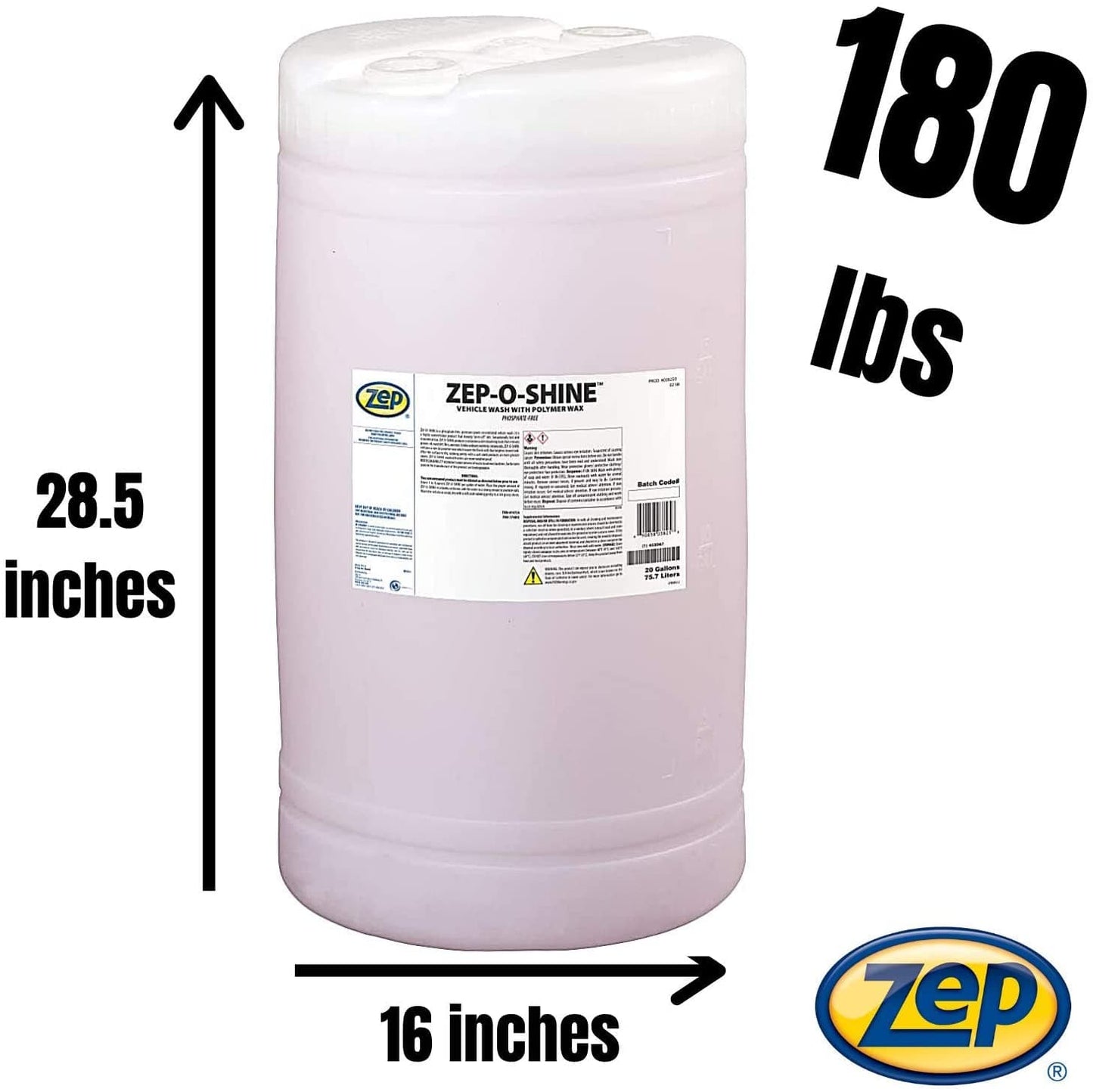 Zep-O-Shine Concentrated Car Wash - 20 Gallon