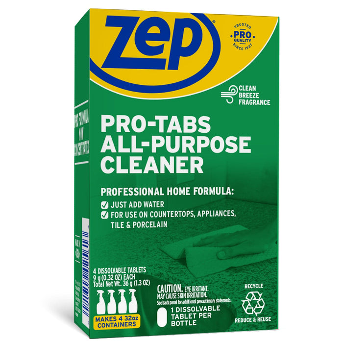 Pro-Tabs All Purpose Cleaner Dissolvable Tablets - 4 Tablets Per Box (10 Pack)