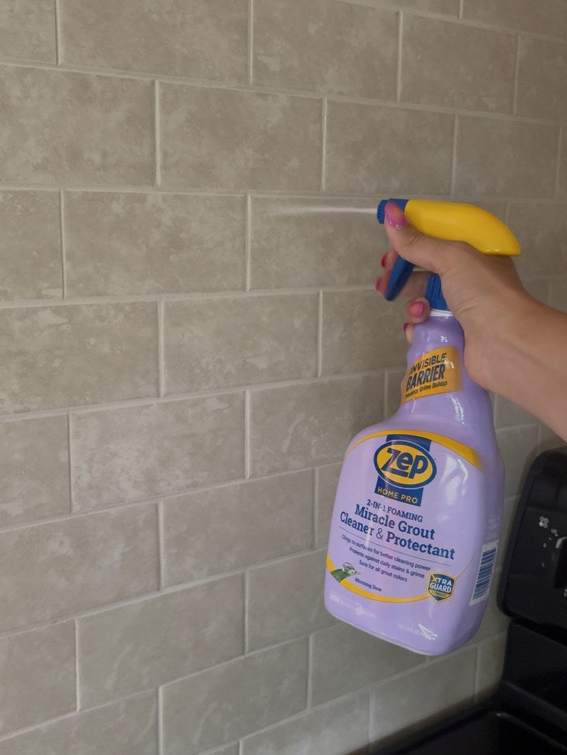 @oliviatuggle using Zep Home Pro Miracle Grout Cleaner
